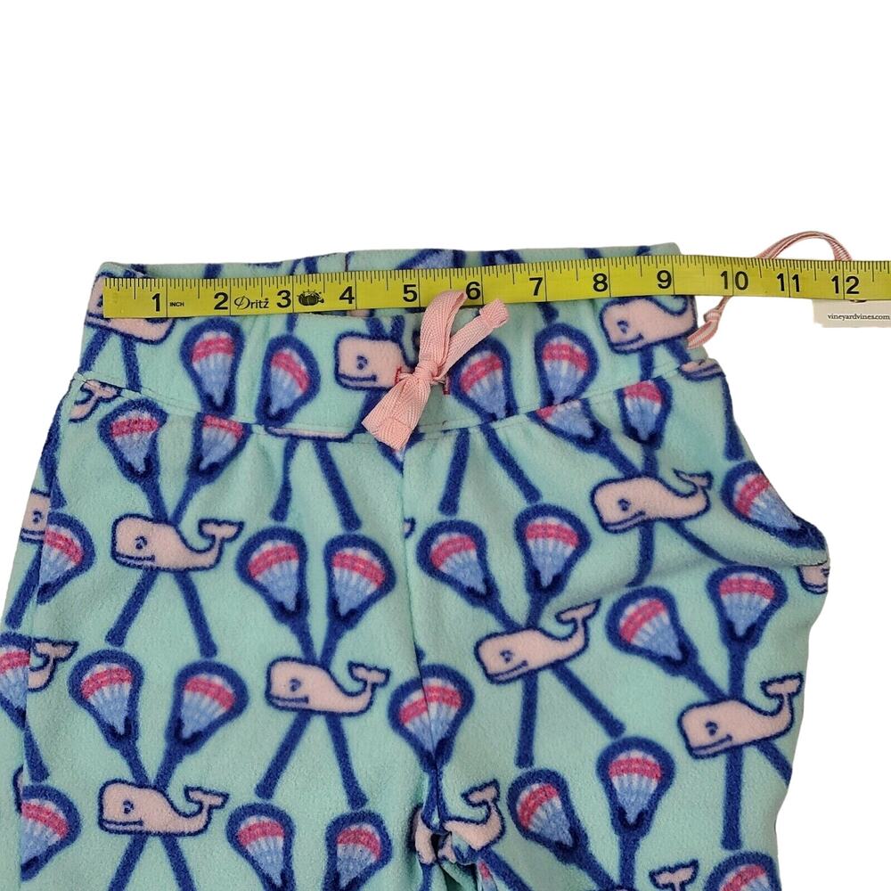 NWT Girls Vineyard Vines Lacrosse Jogger Size XS Fleece Pajama Pants - Picture 3 of 4